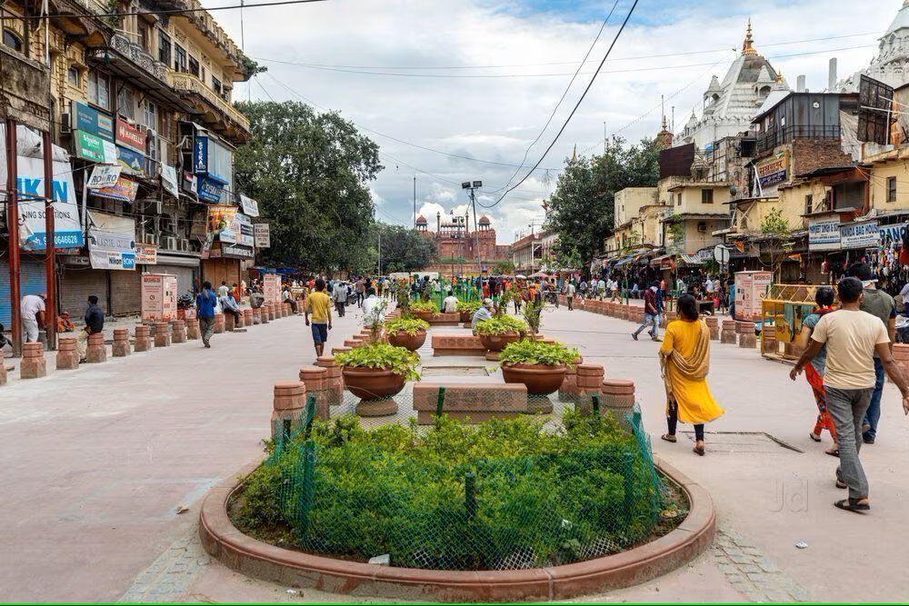 Chandni Chowk - A historic market in Delhi known for shopping, street food, and cultural heritage."