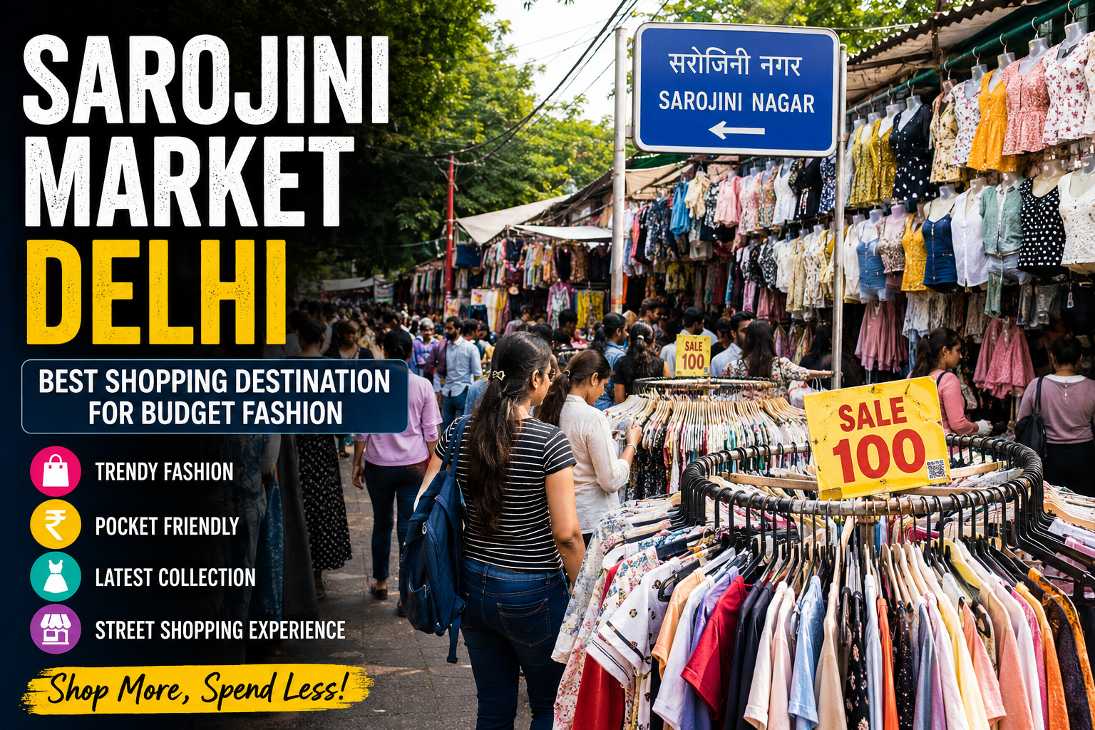 Sarojini Market Delhi budget shopping destination