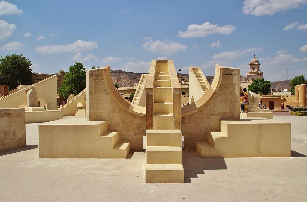 Ancient astronomical instruments at Jantar Mantar in Jaipur, a UNESCO World Heritage Site.