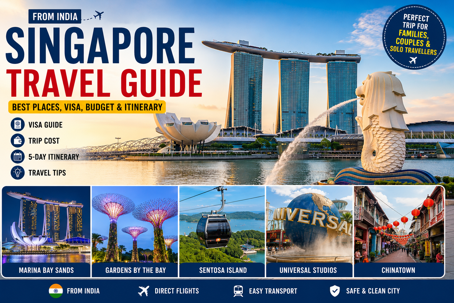 Image Alt Text: Singapore travel places guide for Indian tourists