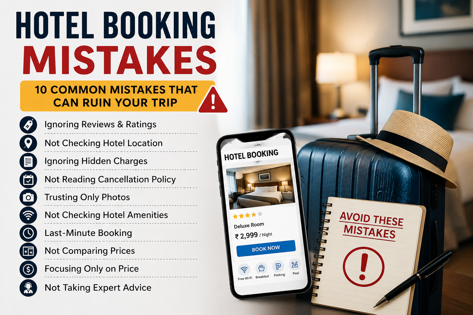 hotel booking mistakes in India