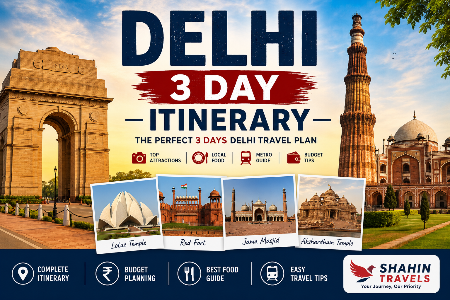 Delhi 3 Day Itinerary travel guide