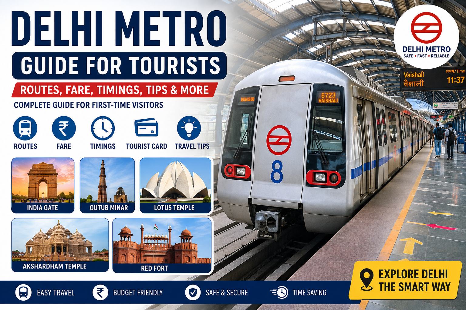 Delhi Metro Guide for Tourists