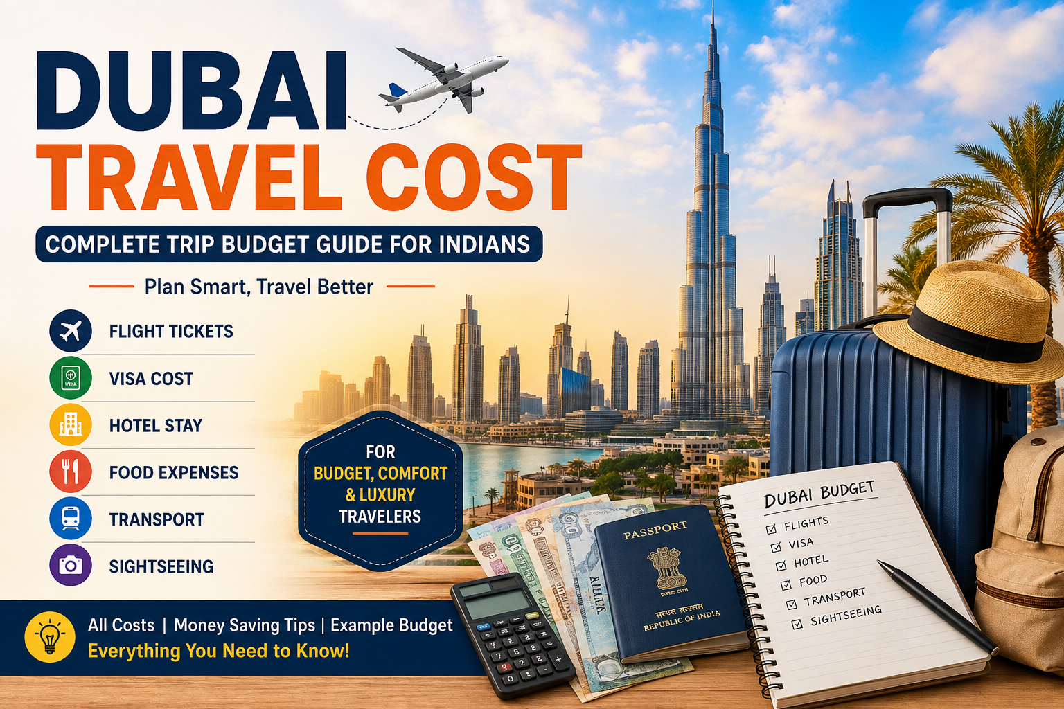 Dubai travel cost for Indians