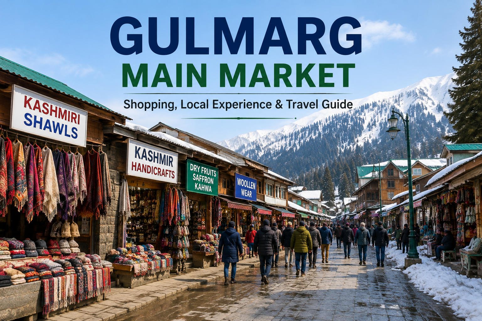 Gulmarg Main Market Kashmir