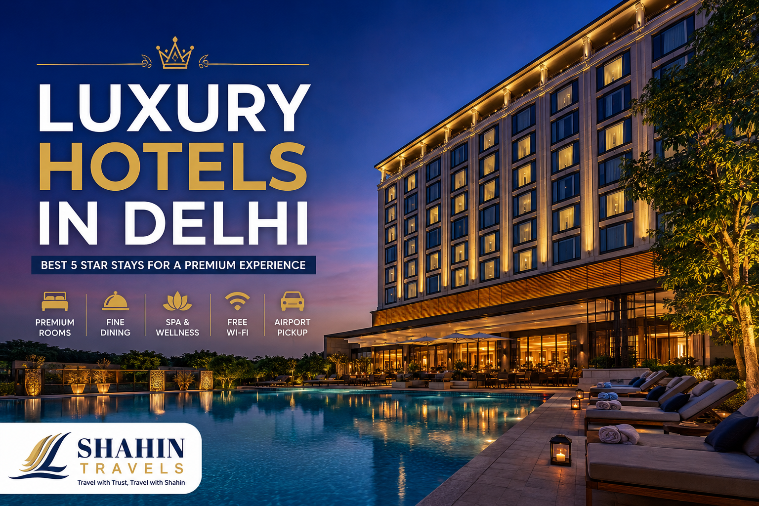 Luxury Hotels in Delhi with premium facilities