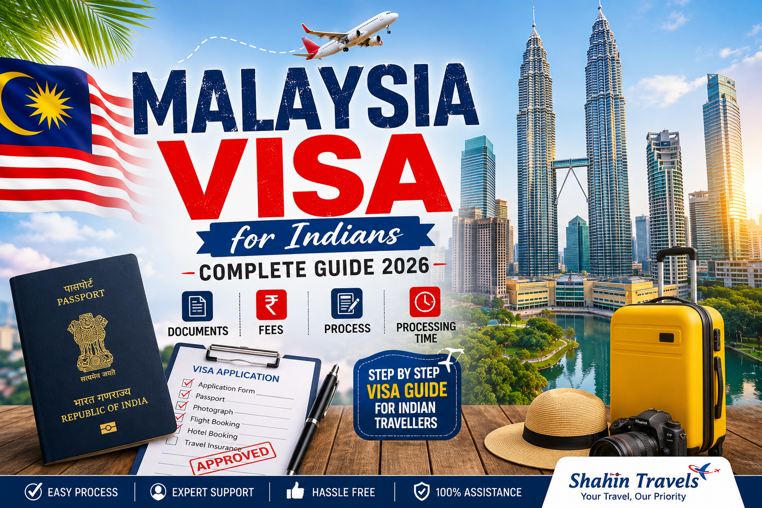 Malaysia Visa for Indians complete guide with documents, fees, application process, processing time and travel tips
