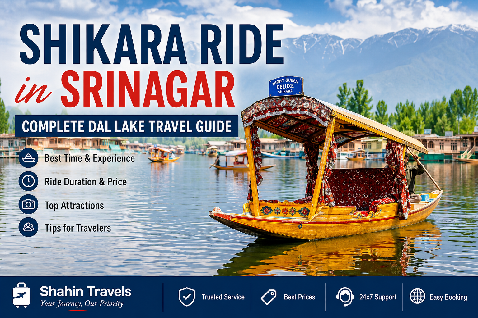 Shikara Ride in Srinagar on Dal Lake